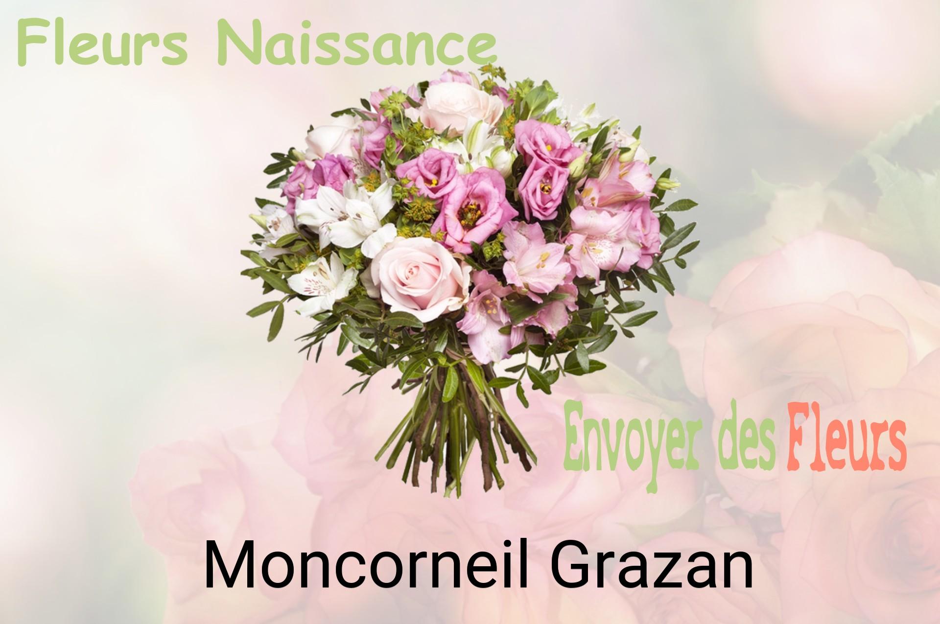 Bouquet de fleurs de naissance livré à Moncorneil-Grazan